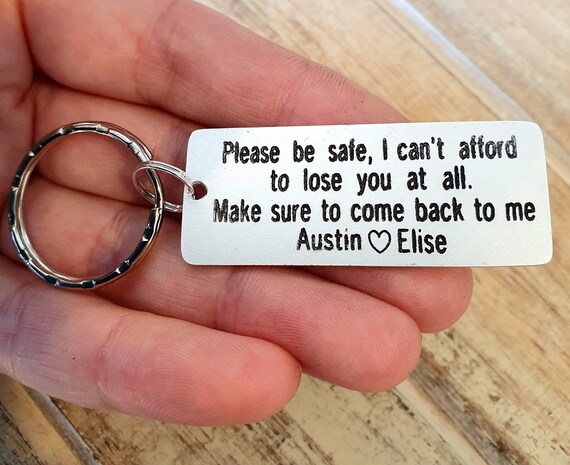 drive safe keychain personalized