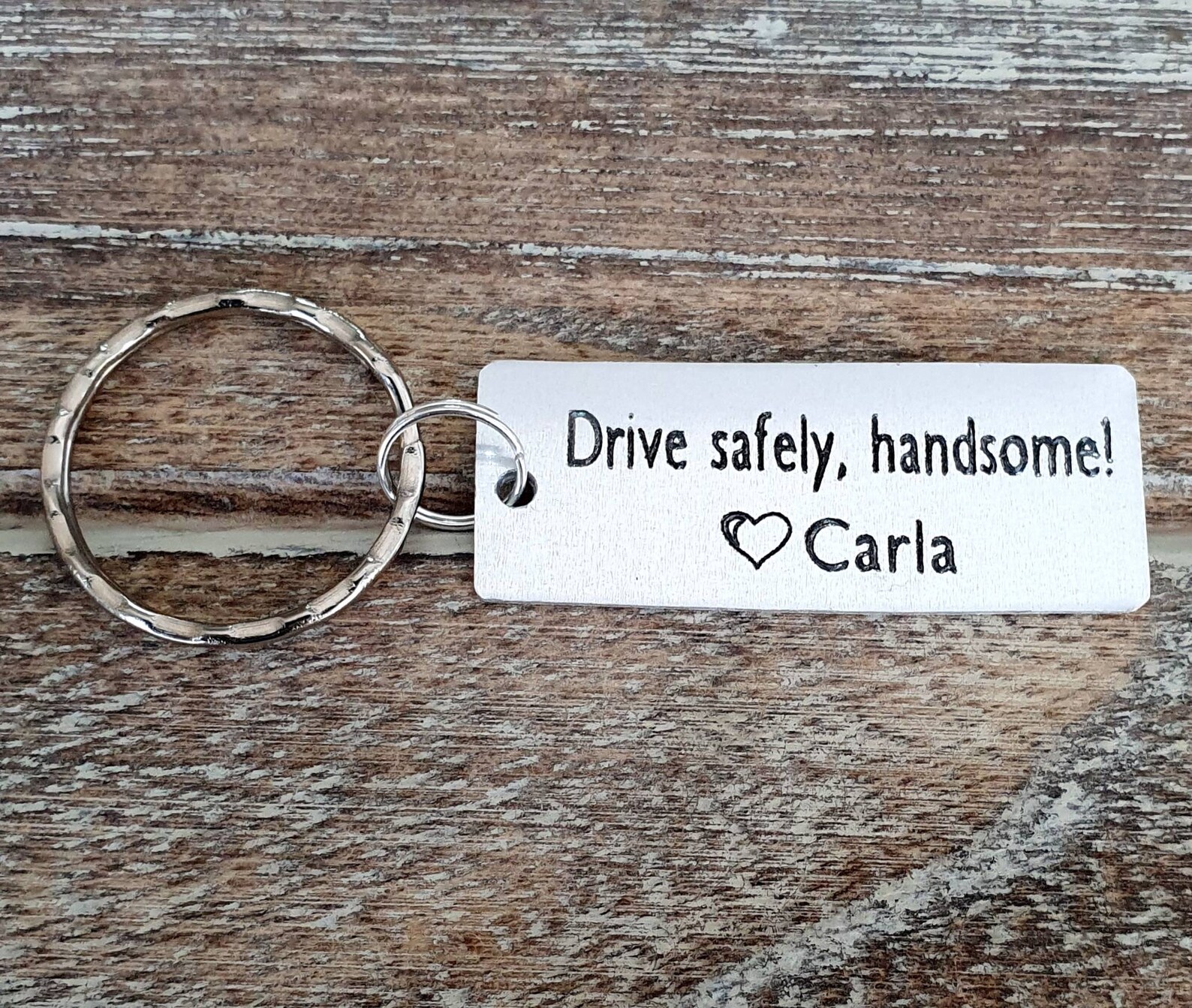 Drive Safely Keychain Personalized Drive Safe Custom Etsy