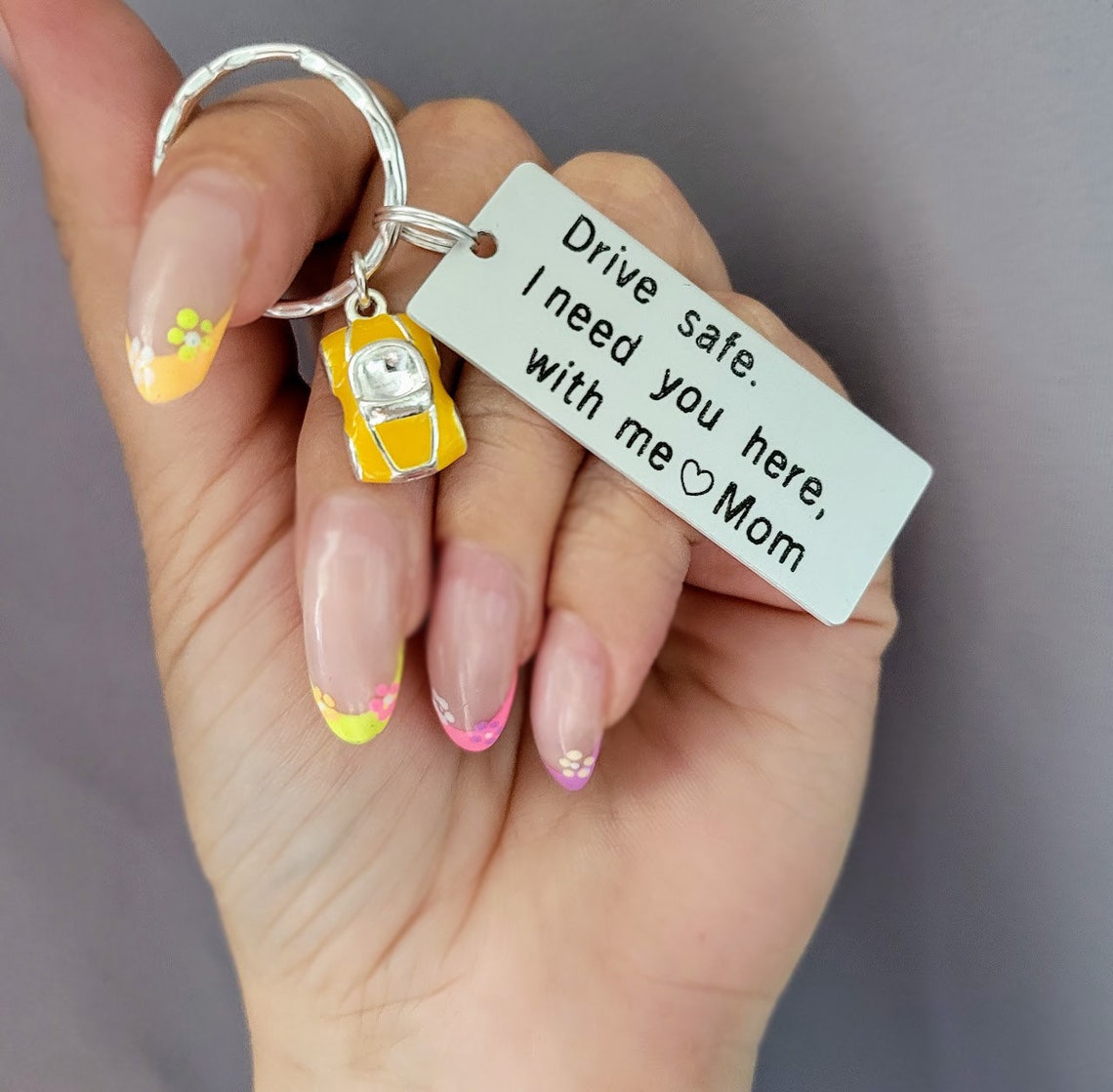 Drive Safe Keychain, Personalized Keychain, Car Charm, Couples Keychain ...