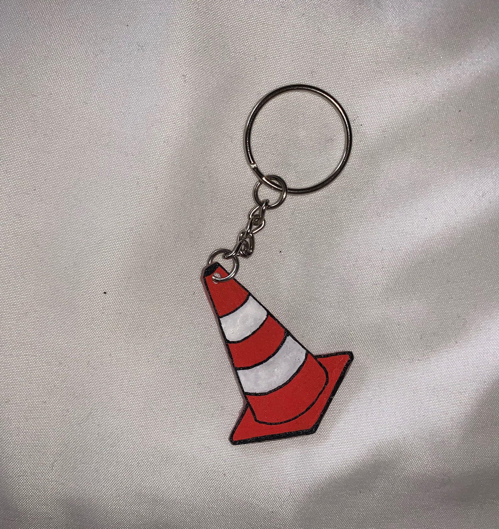 Parking Cone Keychain Etsy