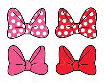 Minnie Bow Clipart Etsy