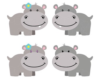 Download Baby Hippo Svg Etsy