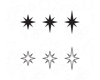 Download Christmas Stars Svg Etsy