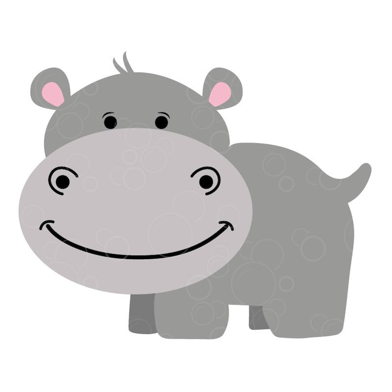 Download Set of four cute hippo svg hippo girl svg hippo boy svg | Etsy