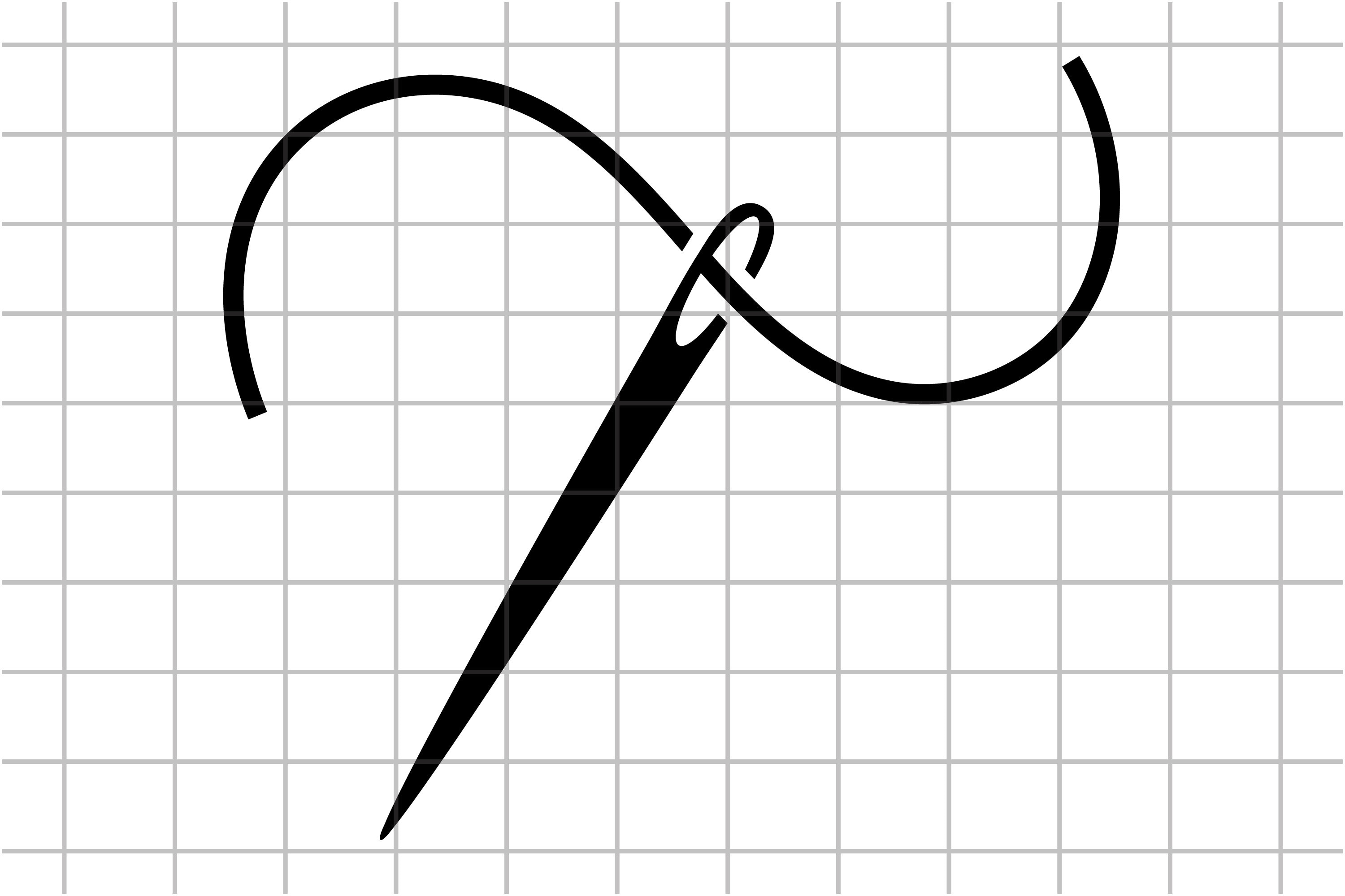 Sewing Needle and Thread Silhouette SVG Cut File Icon Etsy Canada