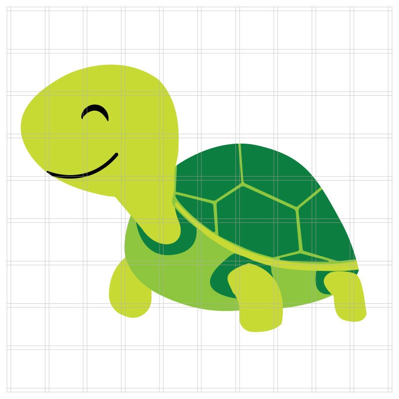 Cute Baby Turtle Svg Turtle Cutting File For Cricut Etsy