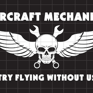 Aircraft mechanics SVG Cut file for Silhouette, Cricut