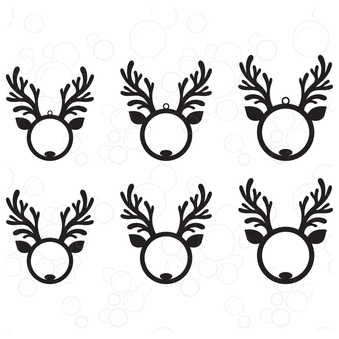 Reindeer Ornament SVG, Christmas Ornaments, SVG, Digital File