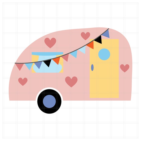 Cute Caravan Svg Camping Svg Png Cute Campervan Svg Etsy