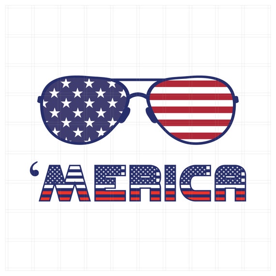 Download Merica Svg Merica Shades 4th Of July Svg Flag Glasses Svg Etsy