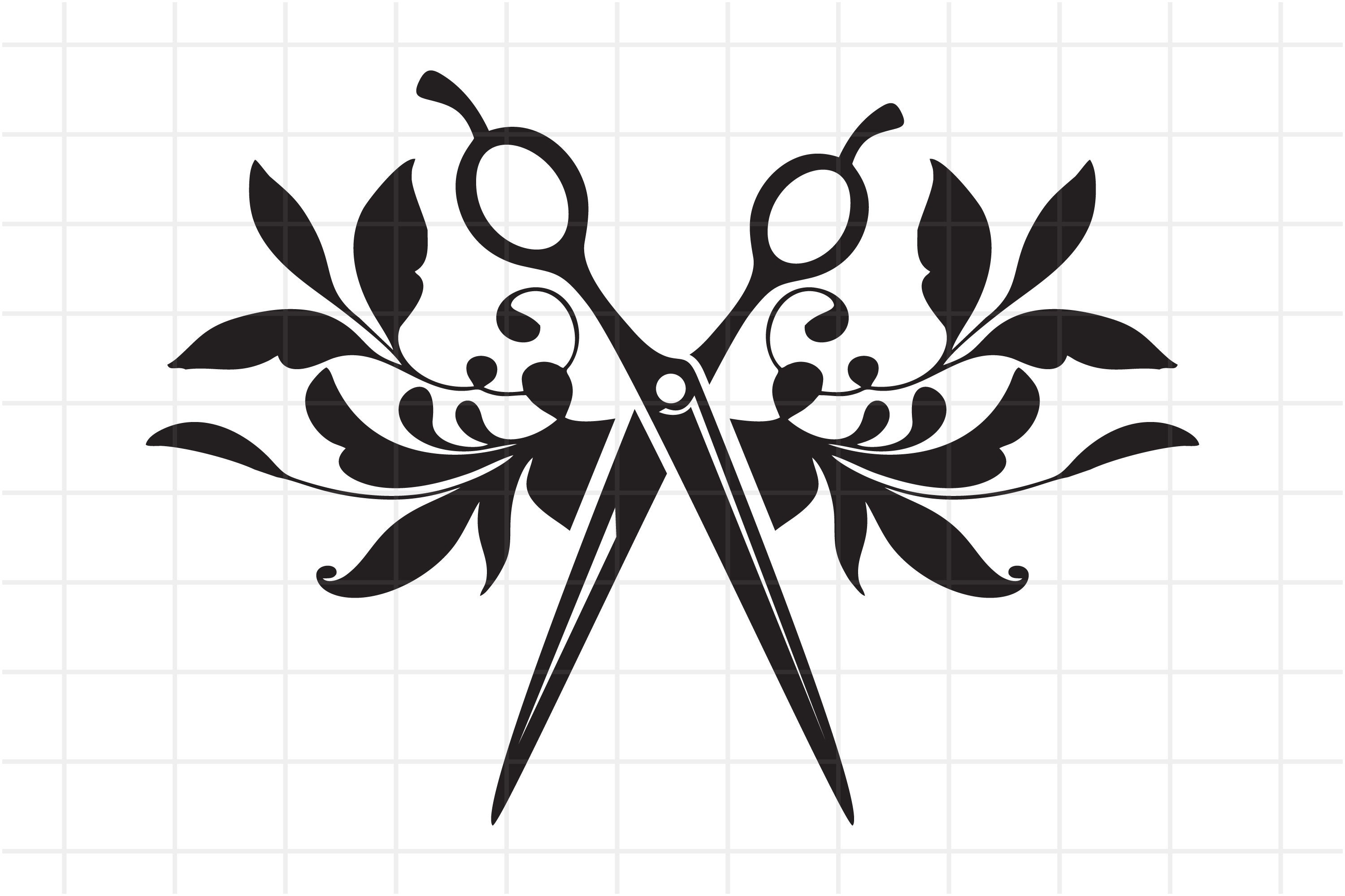 Hairdresser SVG Cut File Beauty Salon Scissors Logo. Cutting Etsy