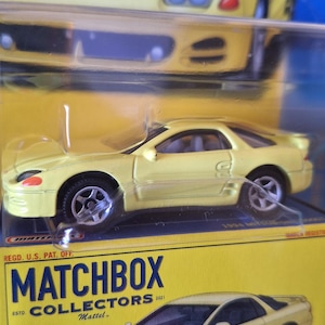 Matchbox Collectors 1994 Mitsubishi 3000GT Diecast-Modell im Maßstab 1:64 | Produktionsfehlervariante | JDM-Sportwagen-Sammlerstück