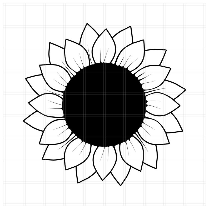 Download 2 Sunflower SVG cut files Silhouette Cut File Cricut SVG ...