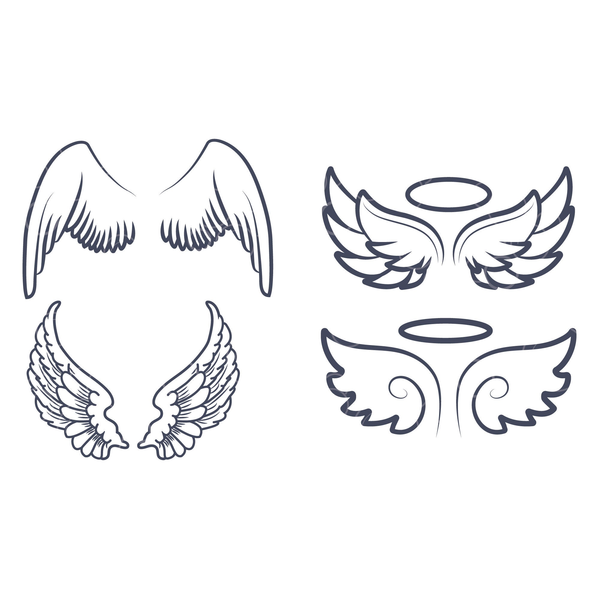Free Free Layered Angel Wings Svg 236 SVG PNG EPS DXF File
