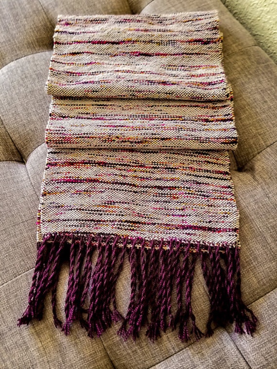 Handwoven Scarf - Sparkling Purple