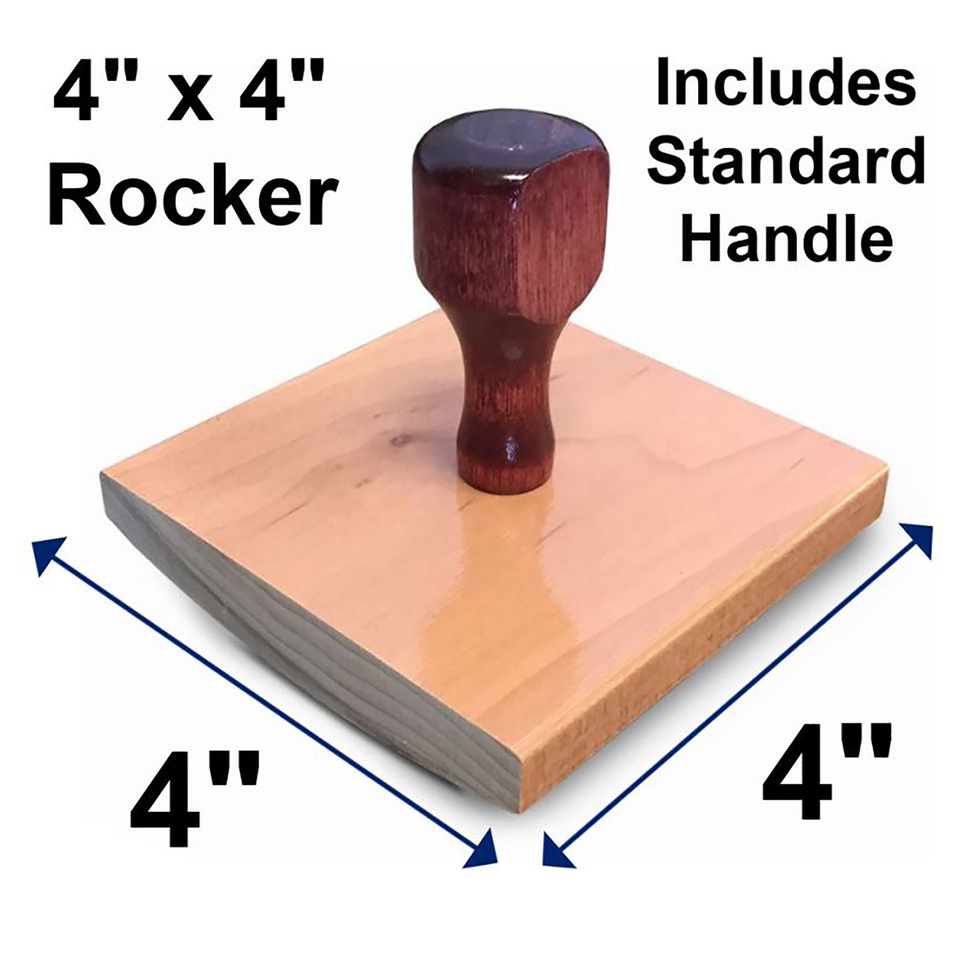8 x 6 Extra Large Custom Rocker Mount Wood Hand Rubber Stamp with Heavy  Duty Metal Handle
