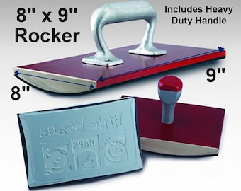 8" x 9" Rocker Mount Custom Rubber Stamp
