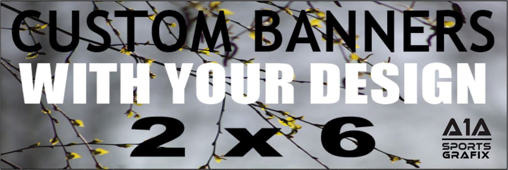 Custom Vinyl Banner 6ft x 2ft Full Color Custom Printed Banner | Etsy