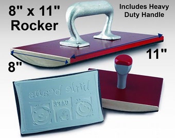 8" x 11" Rocker Mount Custom Rubber Stamp