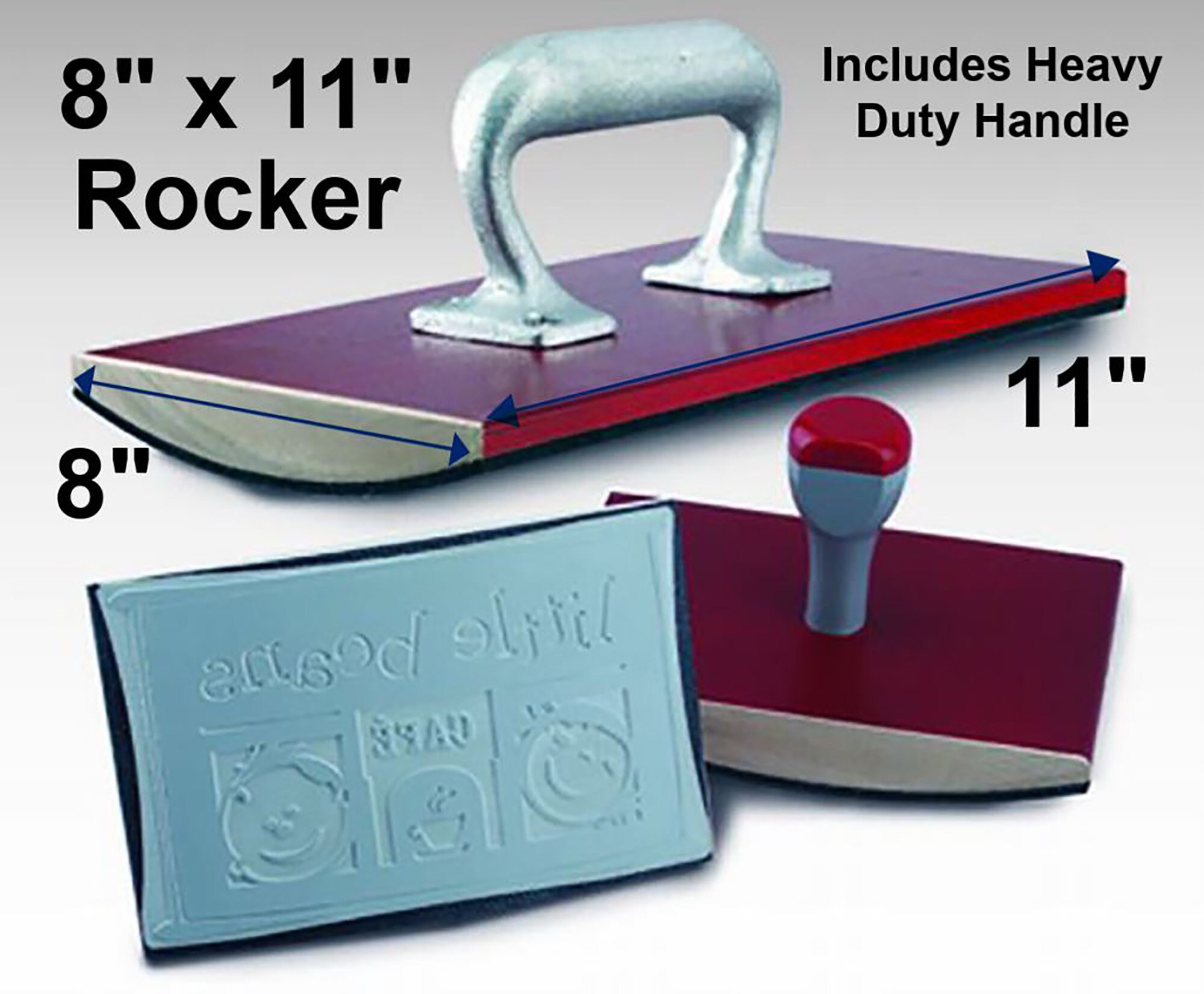  8 x 10 Extra Large Custom Rocker Mount Wood Hand Rubber  Stamp with Heavy Duty Handle : Arts, Crafts & Sewing