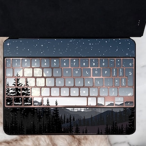 Pure Black Magic Keyboard Skin for iPad Pro 12.9 - StickyBunny
