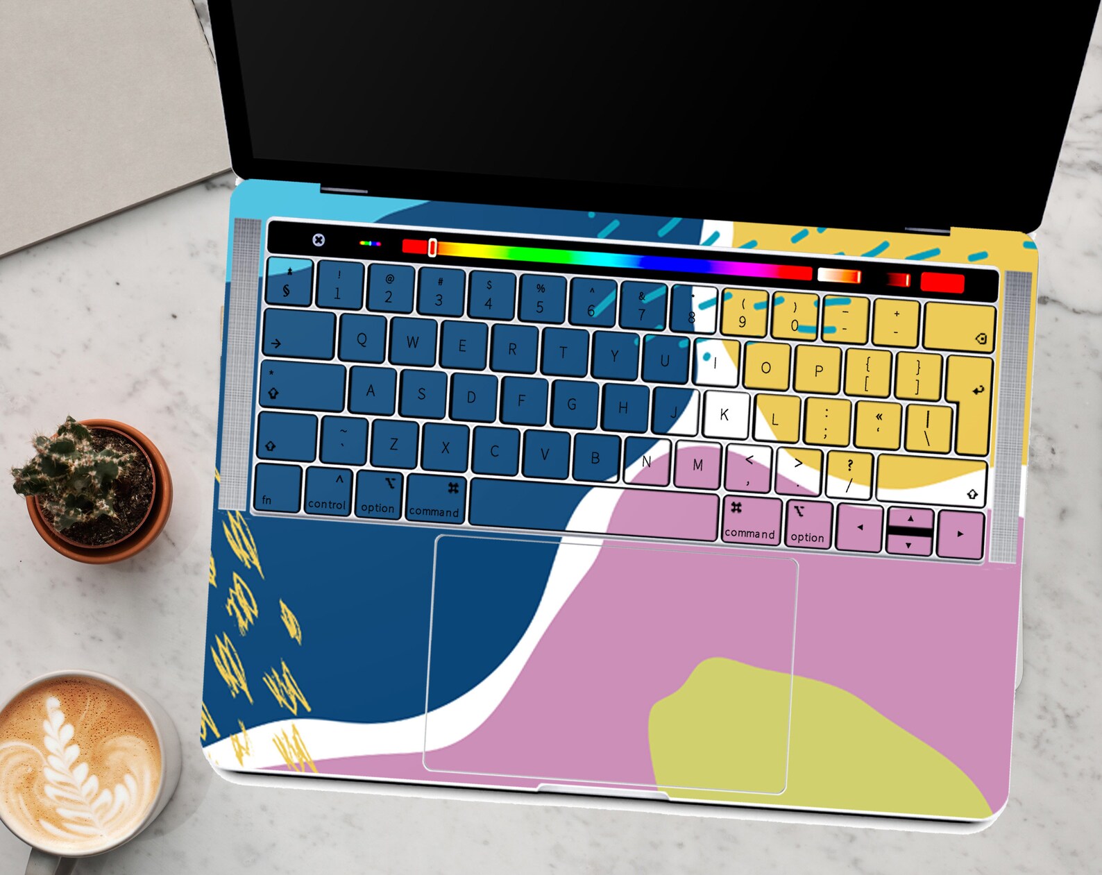 Abstract Skins Macbook Keyboard Air 13 2020 Stickers Macbook Etsy