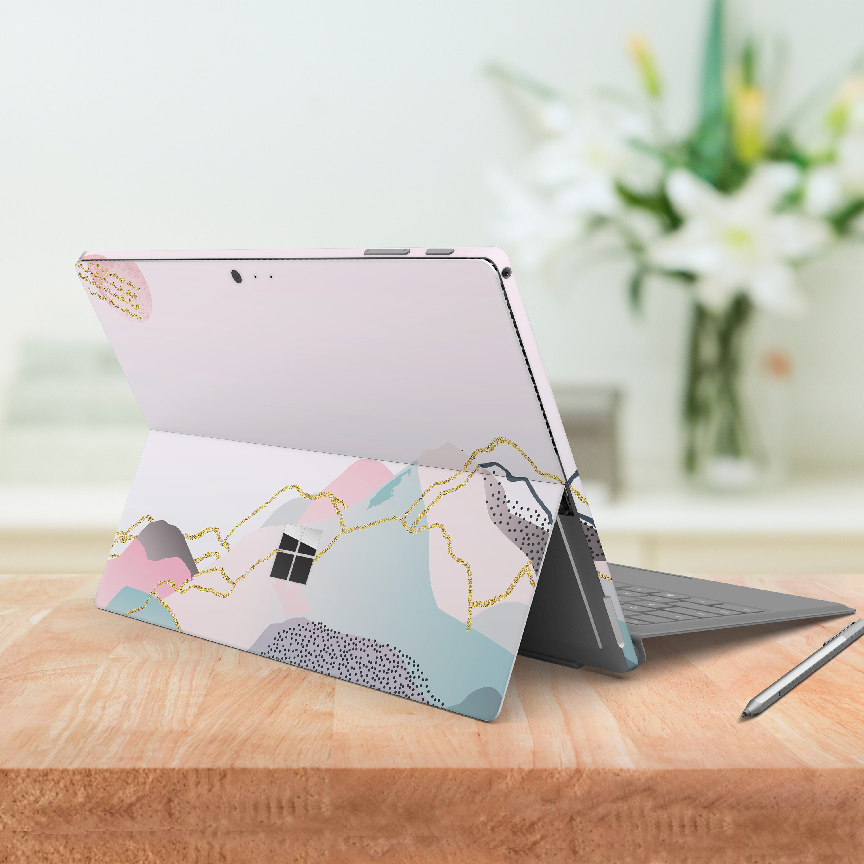 DecalGirl Mslg-ss-pnk Microsoft Surface Laptop Go Skin - Solid State Pink (Skin Only)