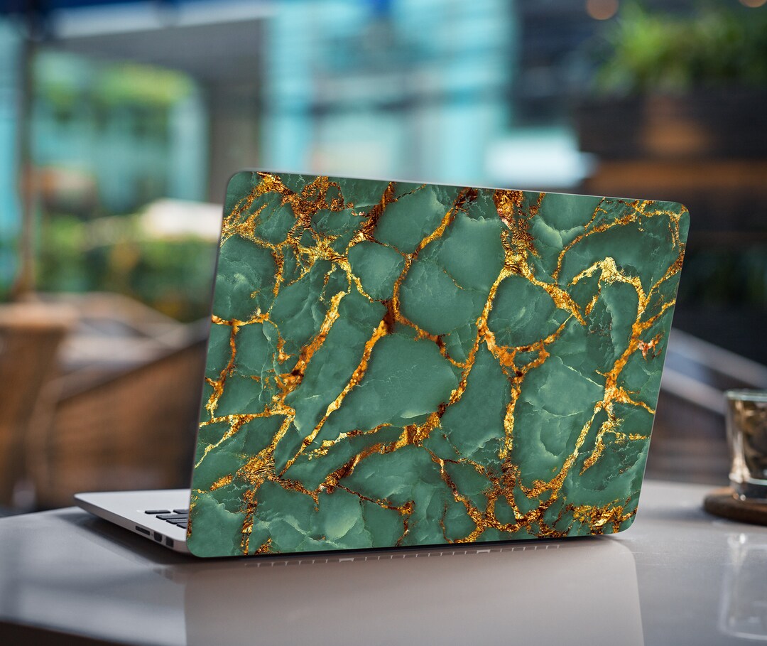 Shining Green Marble Laptop Skins Asus Lenovo HP Divorced Etsy