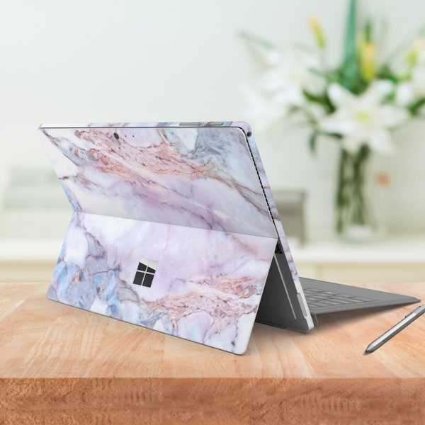 Pink Marble Surface Book 2 Skins Gray Crystal Marble Cracked Microsoft Laptop Surface Pro 5 Stickers Surface Pro 4 Protector Decals