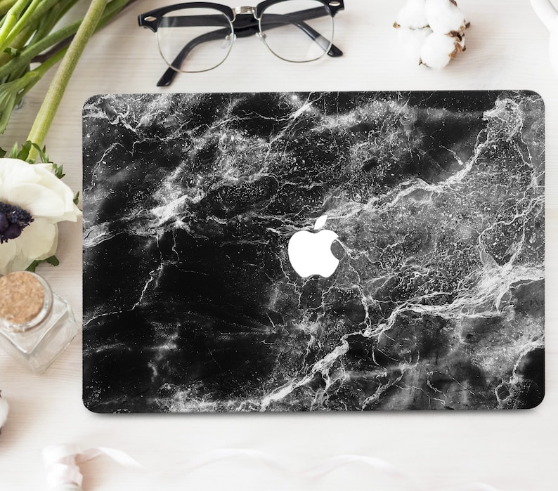 Black Marble Skins Macbook Air 11 Pro 15 Retina 2019 Pattern Decal Macbook 12 Air 13 A1932 White Divorce Skins Macbook Pro 13 Touch Bar