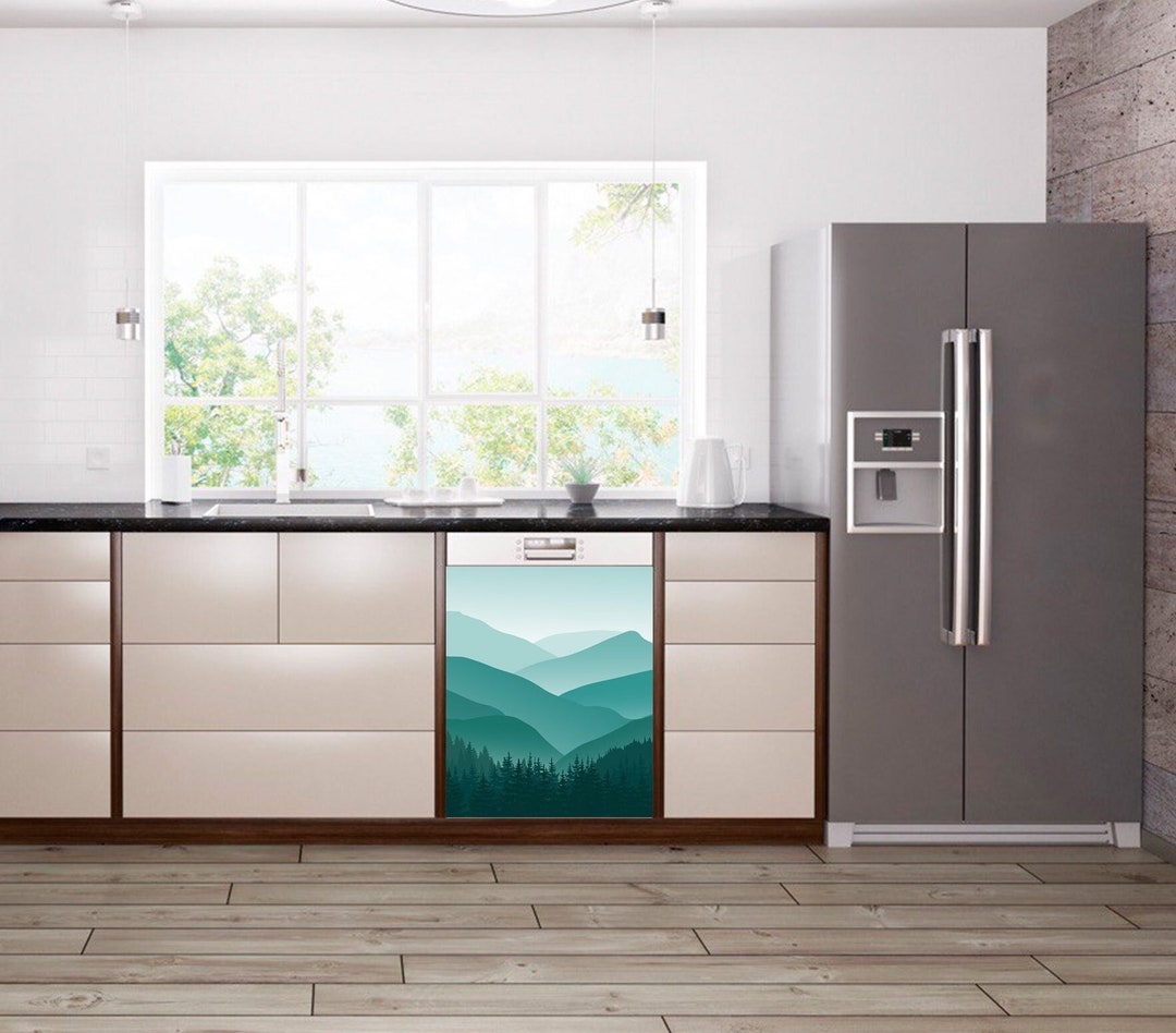 Green Forest Skins Dishwasher Wraps Kitchen Decor Dishwasher Skins