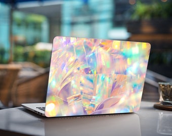 Pink Holographic Laptop Skins Asus Lenovo HP Golden Divorced Sticker Vinyl Dell Chromebook Acer Huawei Full Coverage Any Laptop Decals Razer