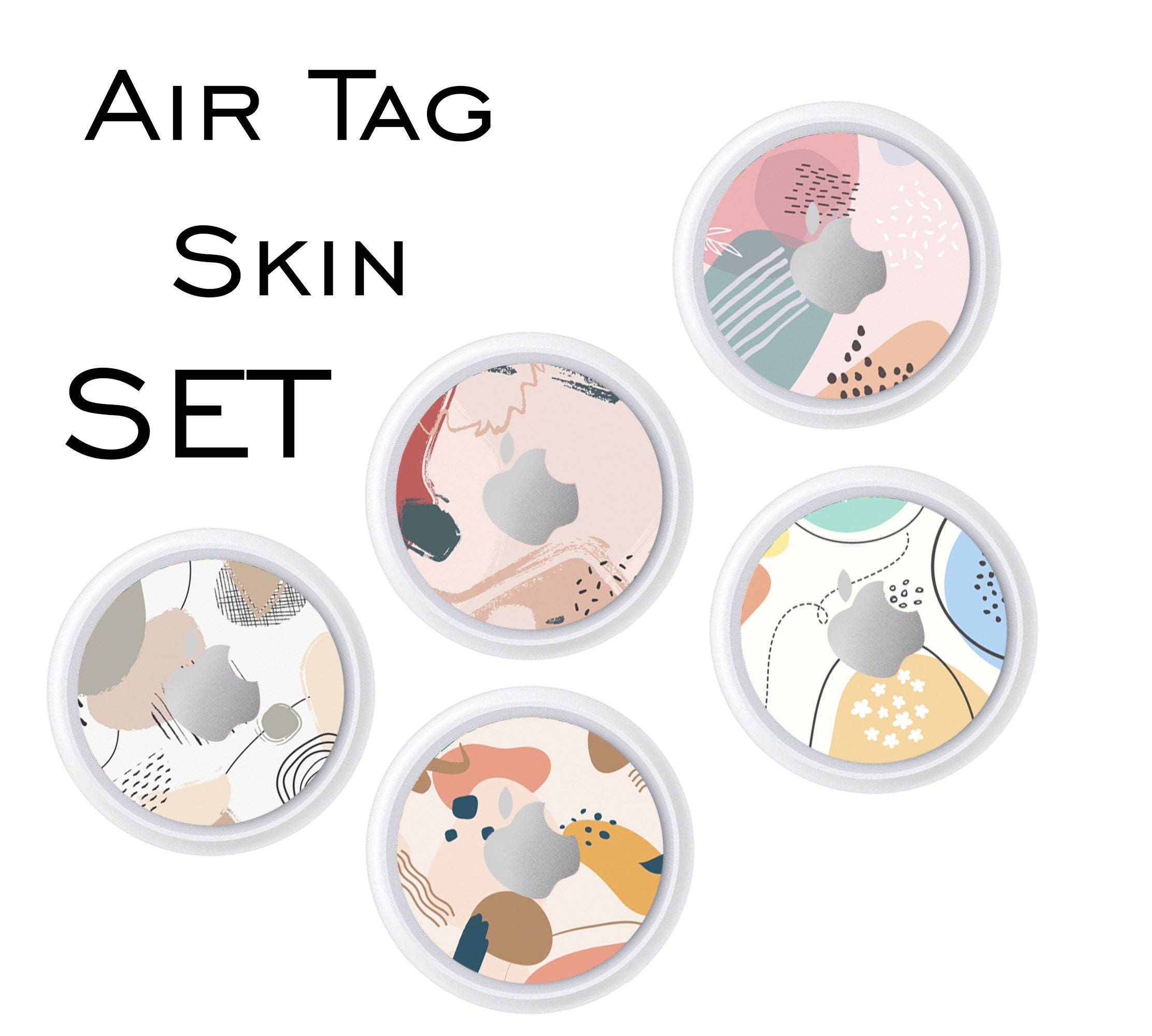 Stickers Apple Air Tag Tracker Vinyl Skins Set of 5 Skins Etsy UK
