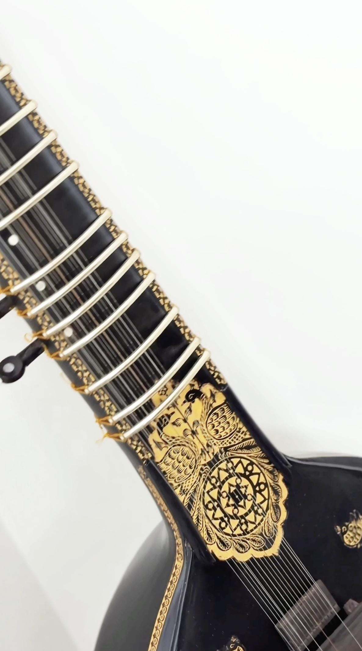 TRAVEL SITAR Kinnar Seen Style Black Pearl - Etsy