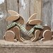 Farmhouse Decor, Rustic Wood Rabbit, Country, Farmhouse Wood Rabbit ...