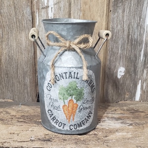 Farmhouse Easter Decor, Spring Rustic Jug, Carrots, Easter Decor, Spring Decor, Home Decor, Porch Decor, Rustic Spring Jug, Easter Jug,