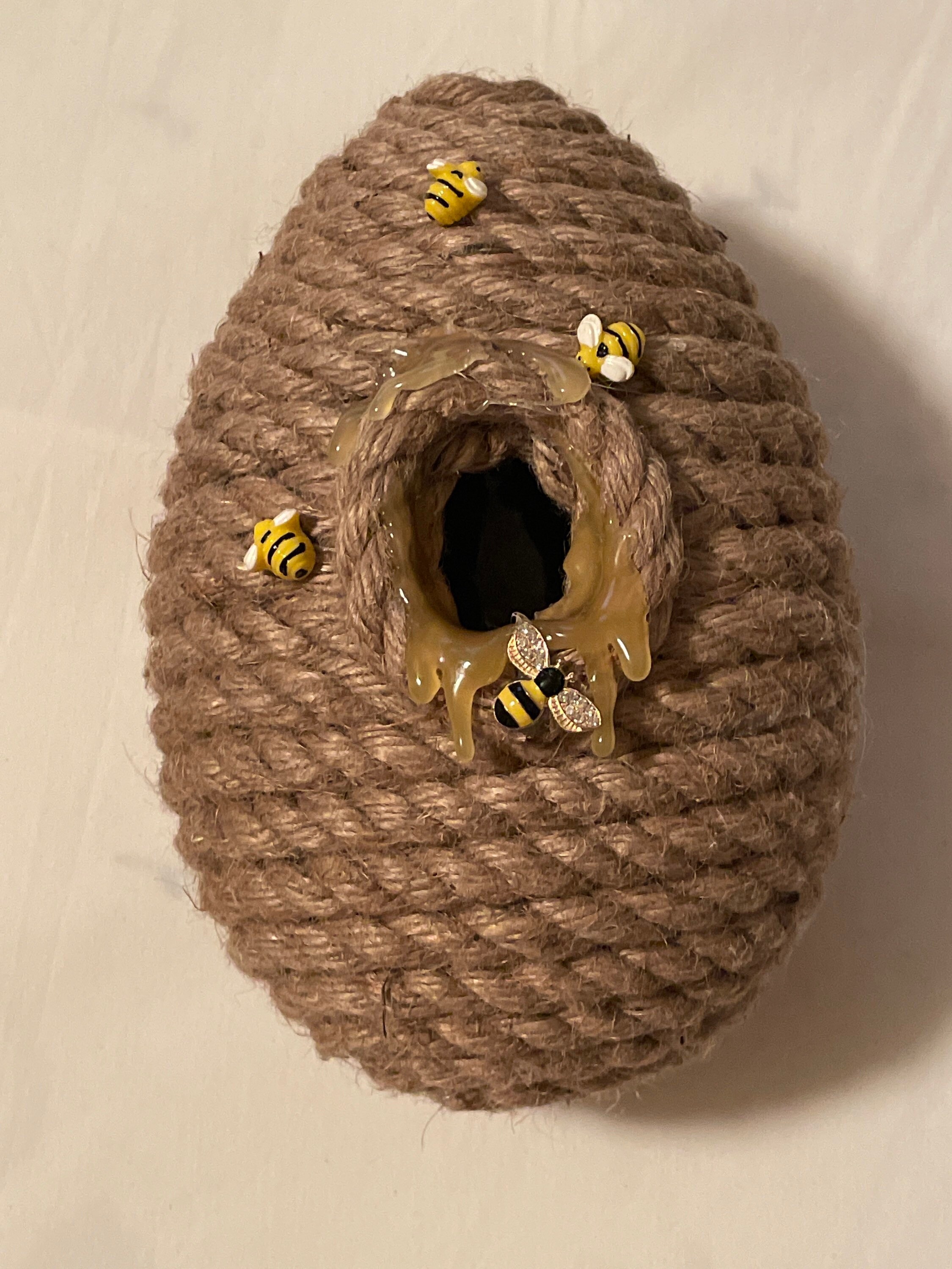 Adorable Busy Bees and Jute/Rope Hive Decor Etsy