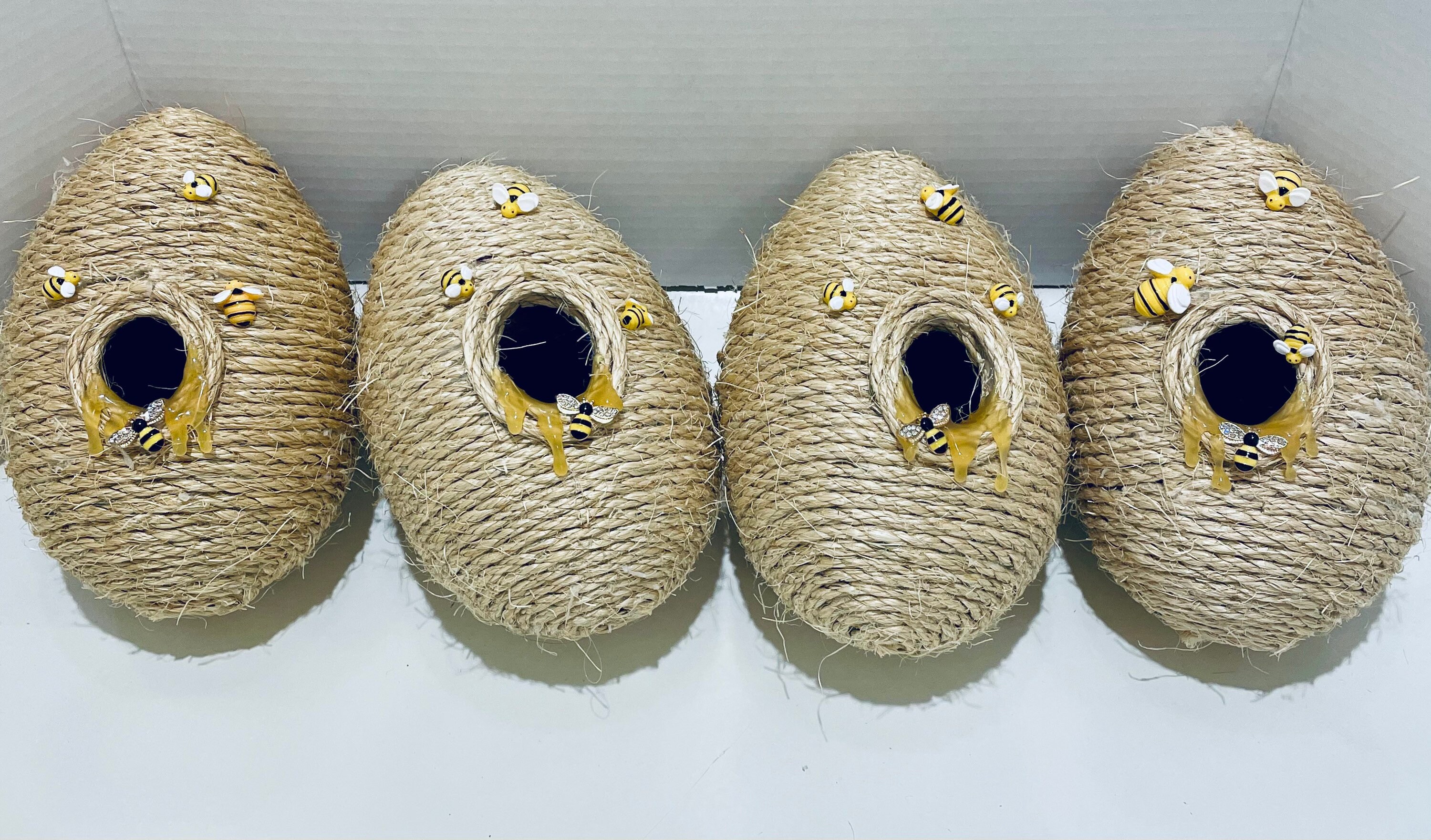 Adorable Busy Bees and Twisted Rope Hive Decor - Etsy