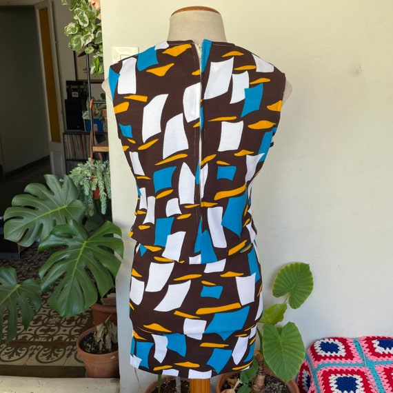 1960s Matching set with abstract print. Size M - image 6