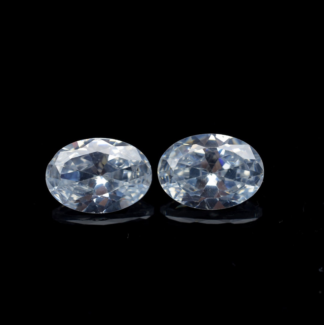 Zircon Gemstone*white Zircon Faceted Oval Shape 19crt,loose