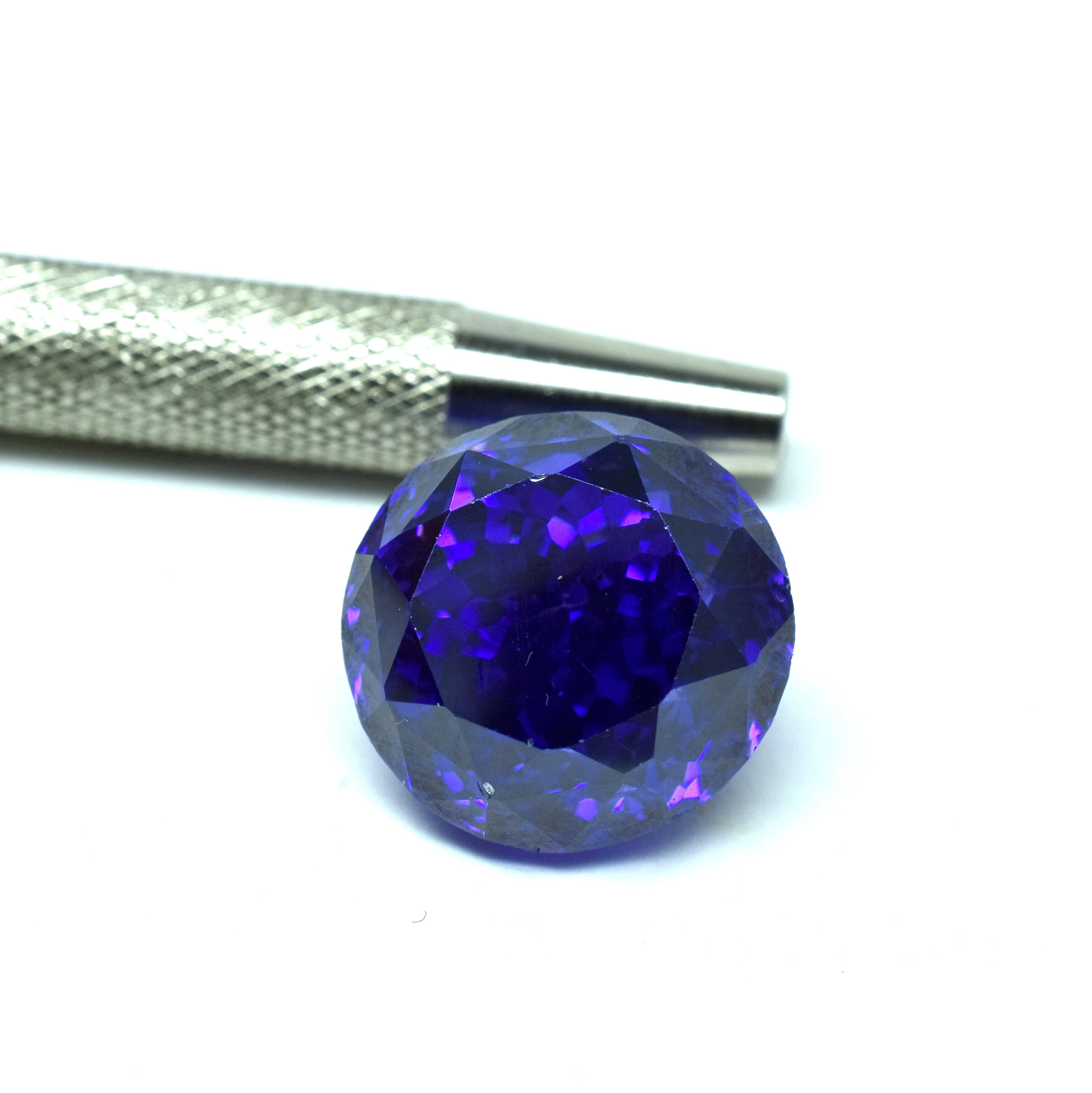 Zircon Gemstone Blue Zircon Faceted Round Shape 40.30CRT Etsy UK