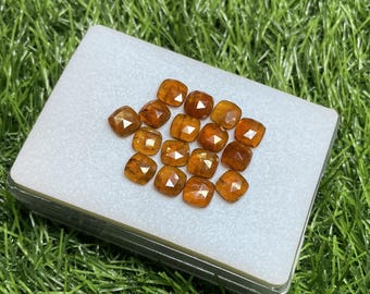 8X8 MM Cushion Shape RosecutOrange Kyanite Gemstone For Jewelry Making * 100% Natural Kyanite Gemstone * 16 Pcs Natural Kyanite Gemstone *
