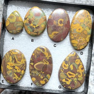 Natural Fruit Jasper Gemstone Gorgeous Fruit Jasper Mix Shape Cabochon Loose Gemstone Loose  Cabochon Loose Fruit Jasper Ring Making