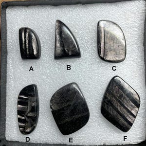 AAA Hypersthene Cabochon: Mix Shaped Natural Gemstone