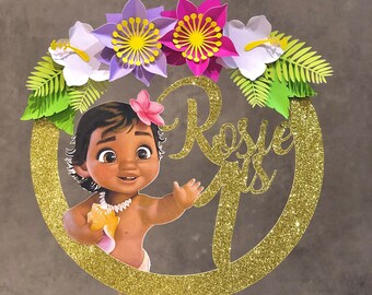 Moana Cake Topper Etsy Moana Cake Topper Etsy