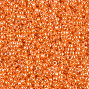 Miyuki 11/0 Seed Bead- 24GMS Orange Luster