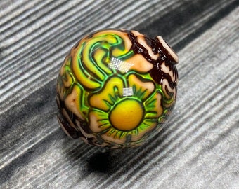 Mood bead ,  19x17 mm , 4 beads