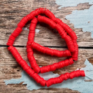 Heishi Beads , African beads 6 mm