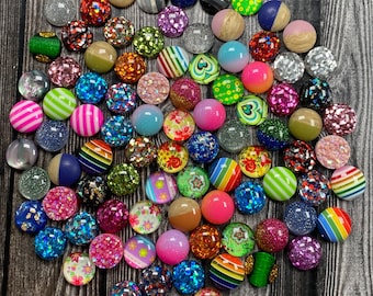Cabujón de 12 mm, paquete de muestra, 50 piezas