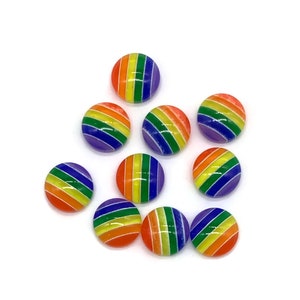 Rainbow Cabochon 12mm (10 pieces)